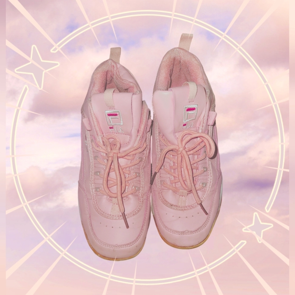 Pink Fila Sneakers sz. 8.5%